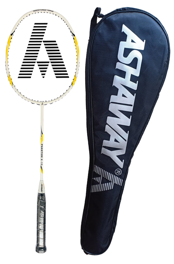 ASHAWAY PHANTOM X-10- 85 Grams - Even Balance 295mm - Up to 28 lbs - Ideal For Professional Players