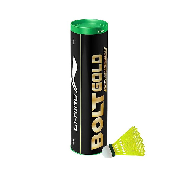 LI-NING BOLT GOLD NYLON BADMINTON SHUTTLECOCK