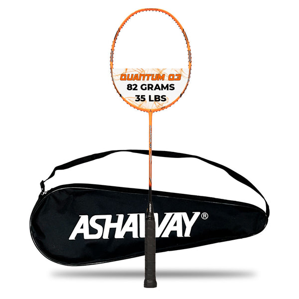 ASHAWAY QUANTUM Q3 - 82 Grams - Even Balance 285-295mm - Up to 35 lbs - Ideal For Intermediate Players