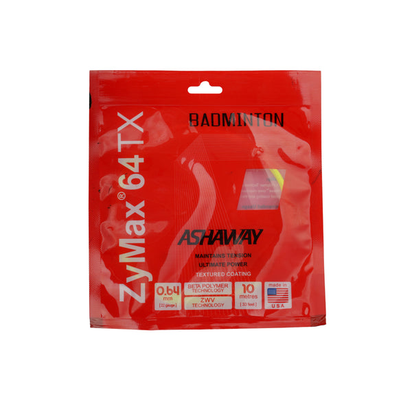 ASHAWAY ZYMAX 64TX BADMINTON STRUNG